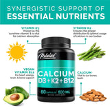 Calcium 600mg with Vitamin D3, K2 & B12