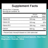 Calcium 600mg with Vitamin D3, K2 & B12