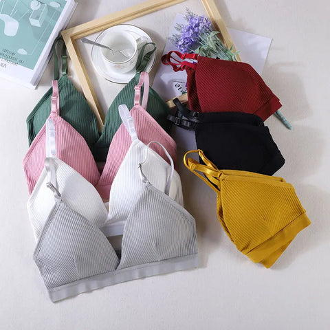 Women Sports Bra Triangle Cup Chest Wrapped Breathable And Sexy