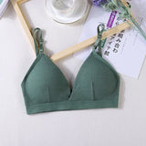 Women Sports Bra Triangle Cup Chest Wrapped Breathable And Sexy