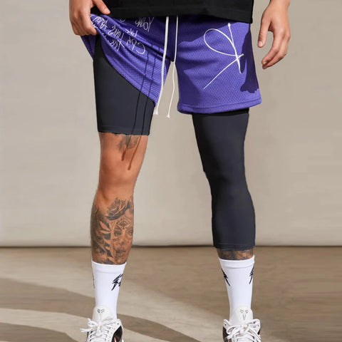 Single Leg Basketball Leggings Quick Drying Men's