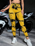 Tie Dye Leggings Female High Elastic Seamless