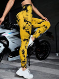 Tie Dye Leggings Female High Elastic Seamless