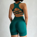 2 PCS Women's Seamless Yoga Set Sexy Sport