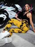 Tie Dye Leggings Female High Elastic Seamless