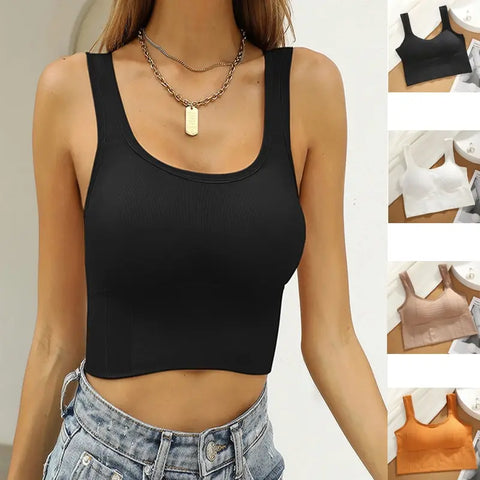 Breathable Sports Bra & Seamless Yoga Top