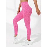 Women Leopard V Waist Leggings Semaless Slim