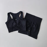2 PCS Women's Seamless Yoga Set Sexy Sport