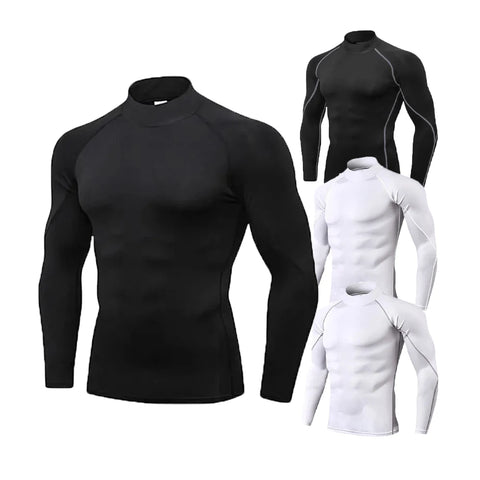Men's Turtleneck Compression Shirt