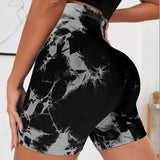 Seamless Tie Dye Sports Tight Three Piece Pants