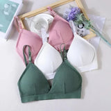 Women Sports Bra Triangle Cup Chest Wrapped Breathable And Sexy