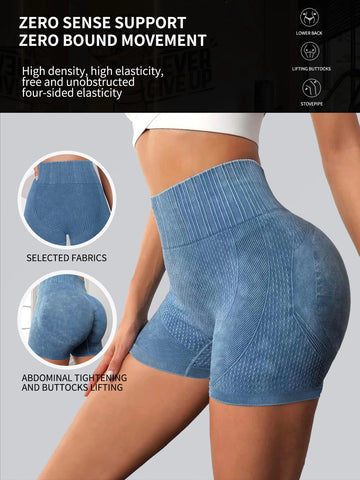 Tight, High Waisted, Sexy Peach Quick Drying