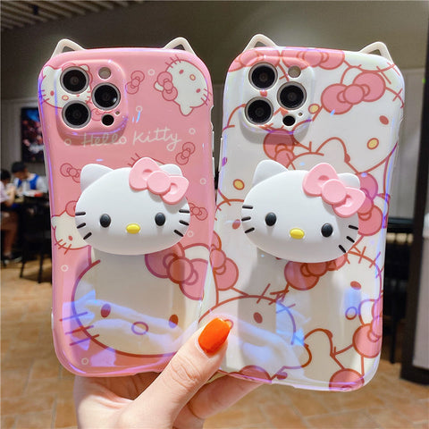 Cute Cartoon Pink Hello kitty Phone holder